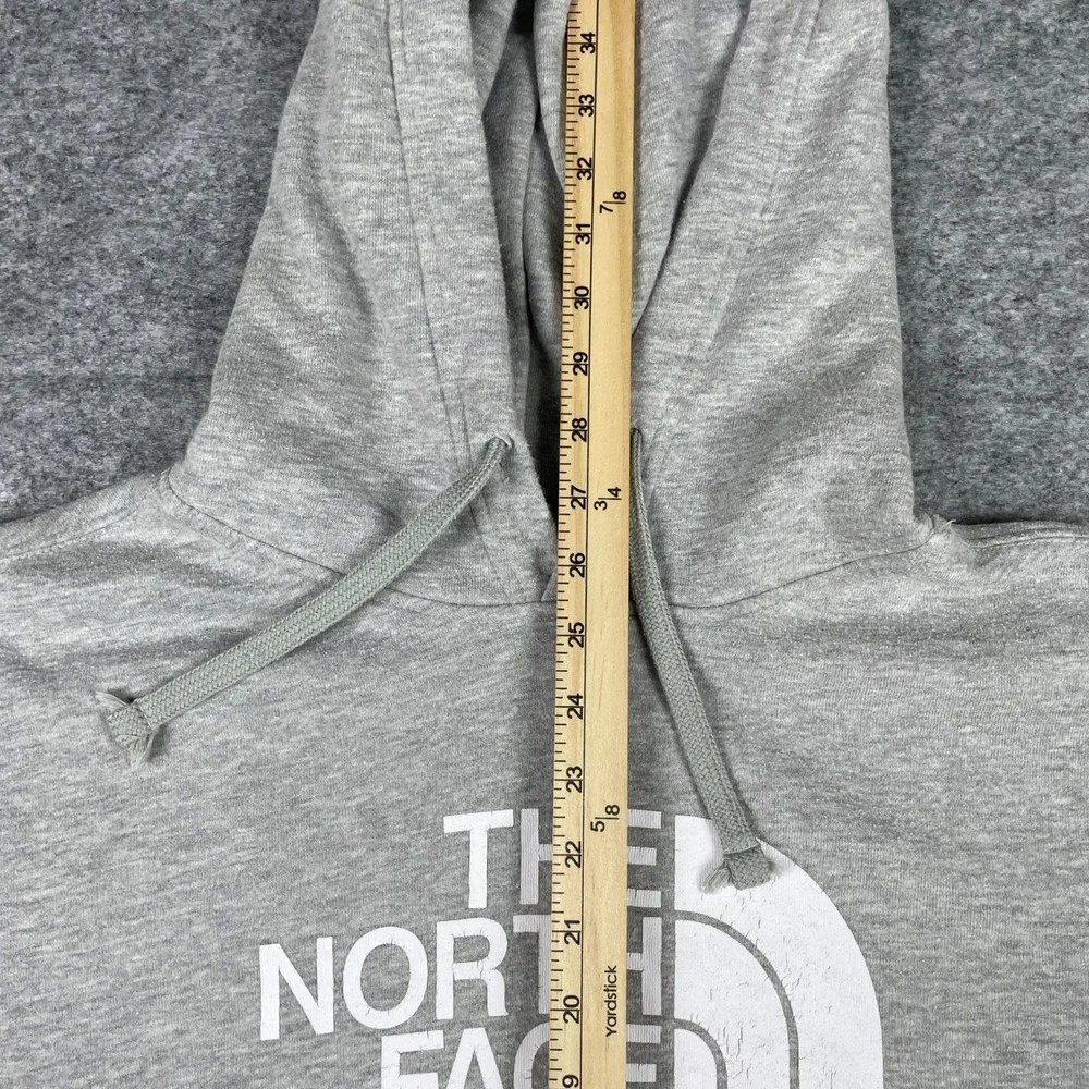 The North Face Hoodie Mens L Gray Half Dome Pullover Fleece Sweatshirt A3FR1